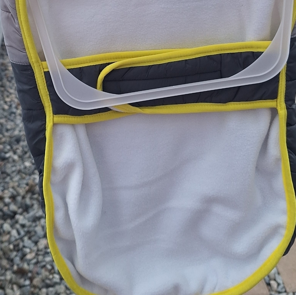NWT TRU-CANINE dog puffer vest (or jacket) Large Yellow And Gray - Picture 8 of 10